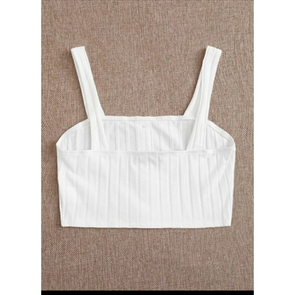 Botton front Rib-Knit cami - Picture 2 of 3